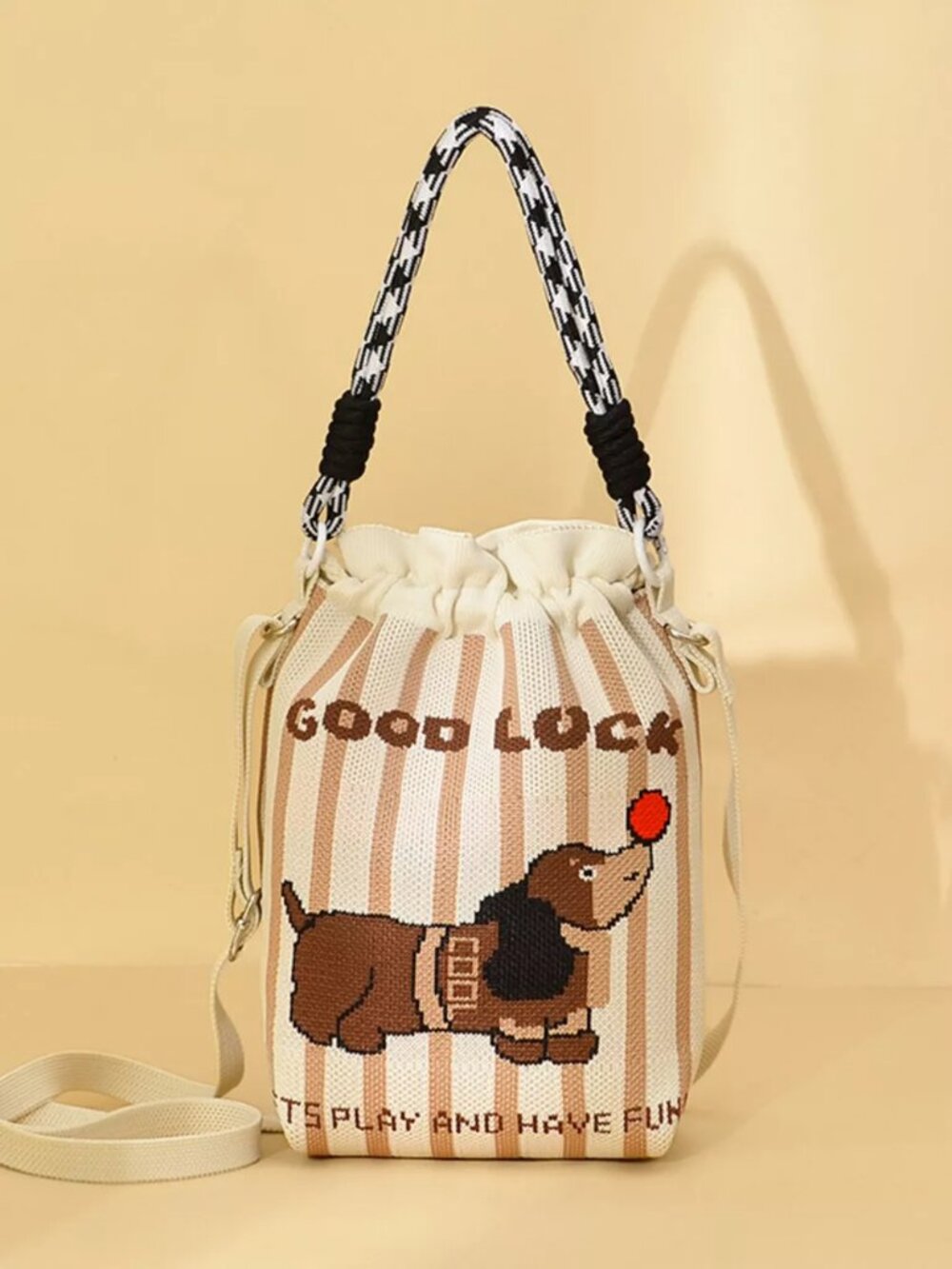 Drawstring Bucket Bag - Picture 6 of 9